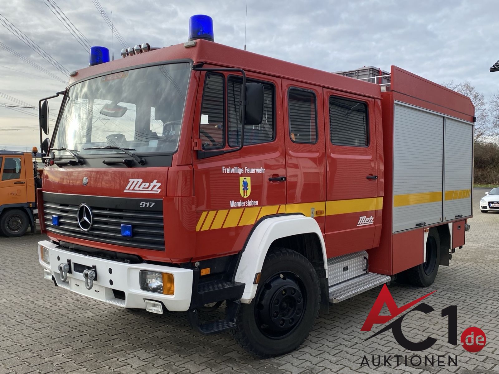 MB 917 AF LF 8/6 So. KFZ Löschfahrzeug Allrad Aufbau METZ