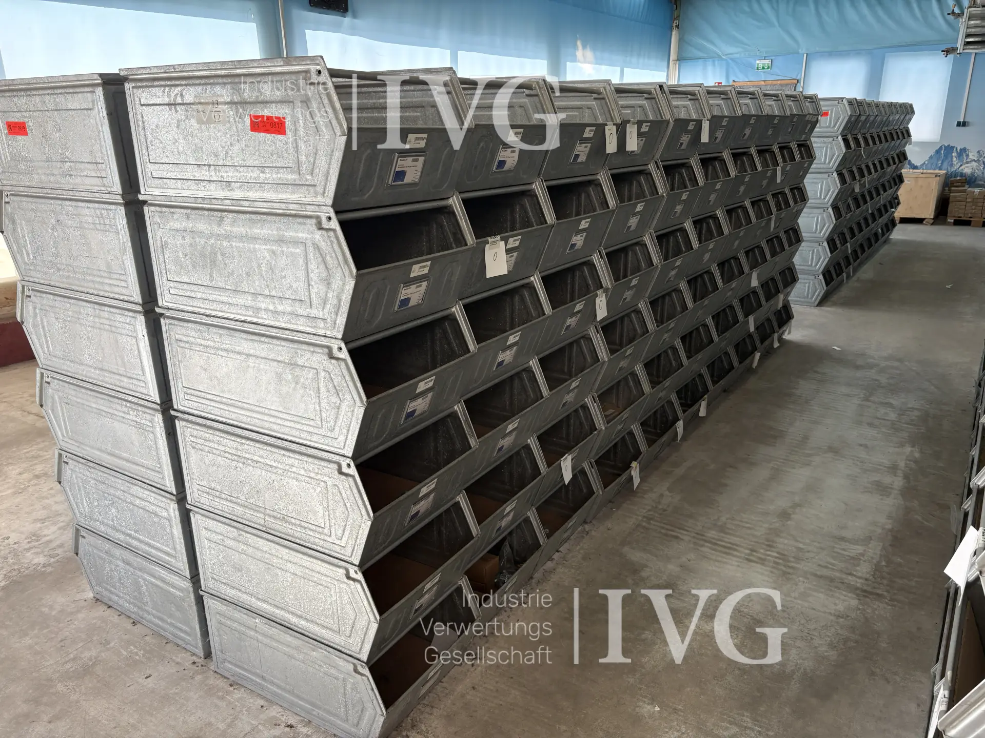 Stahl-Sichtlagerkästen