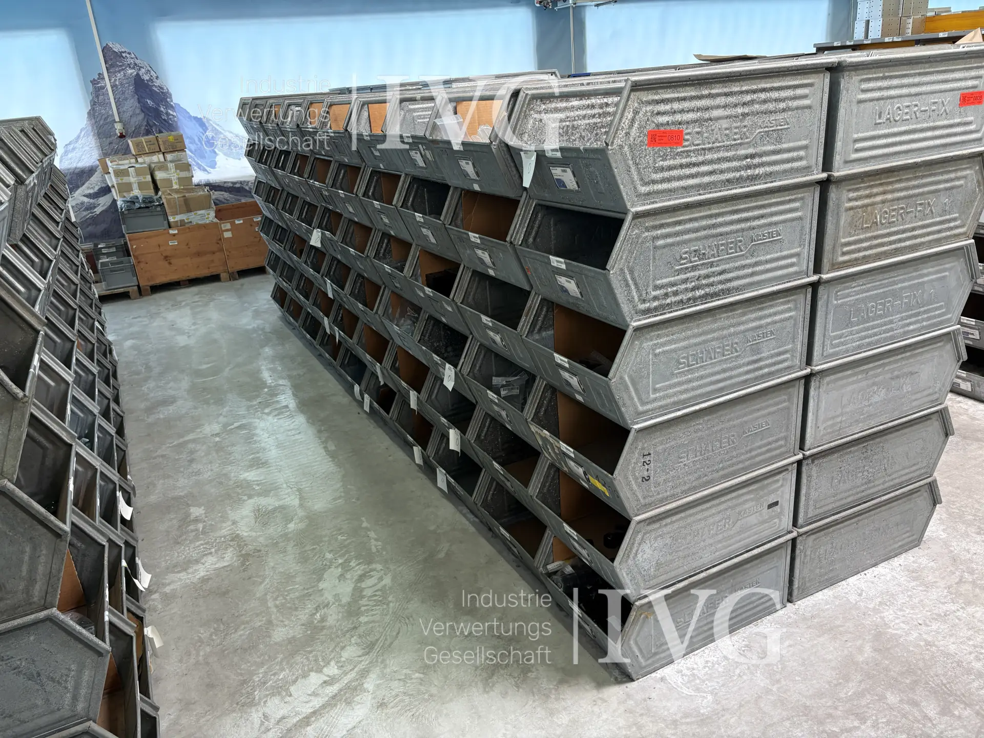 Stahl-Sichtlagerkästen