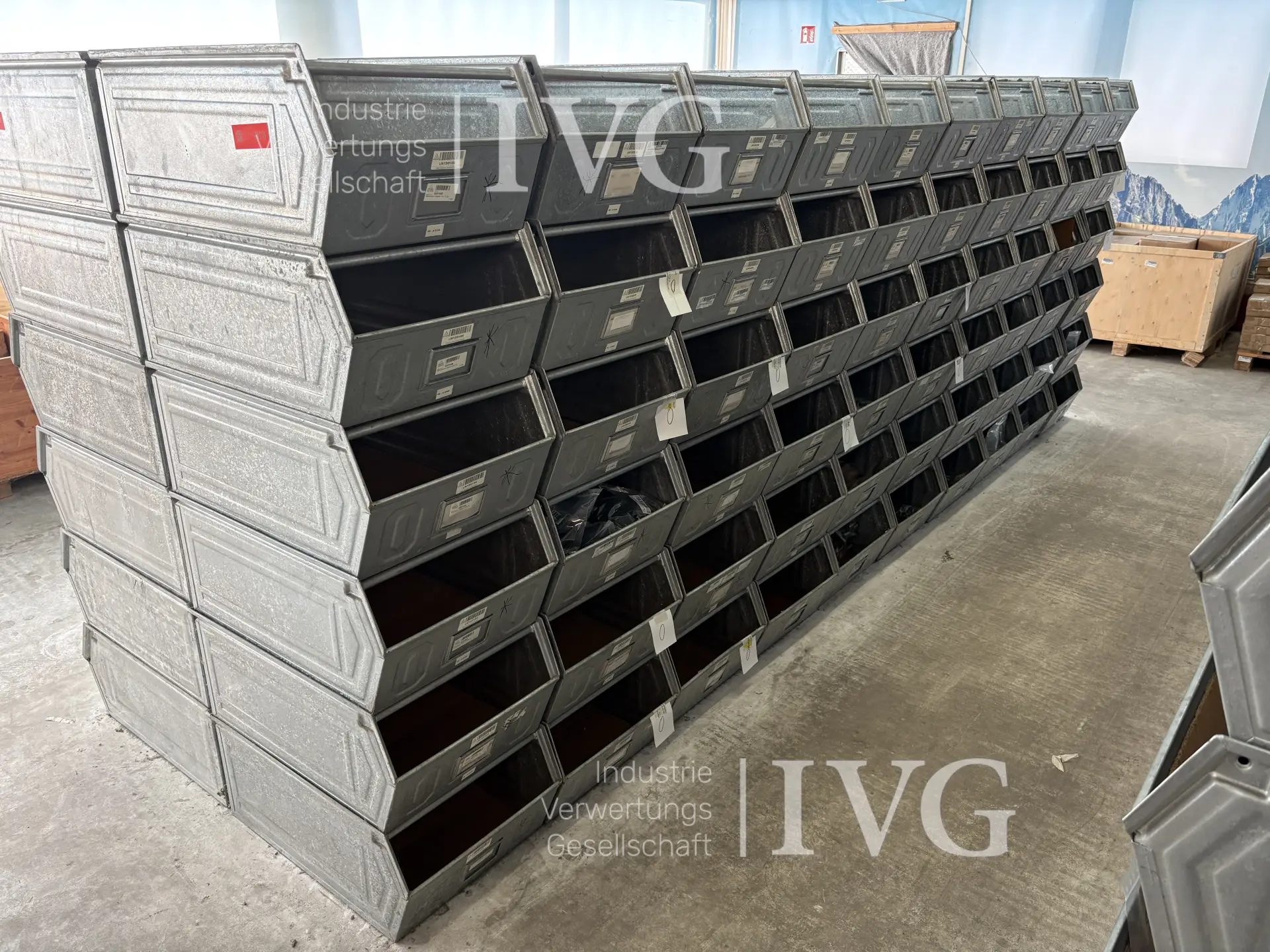 Stahl-Sichtlagerkästen