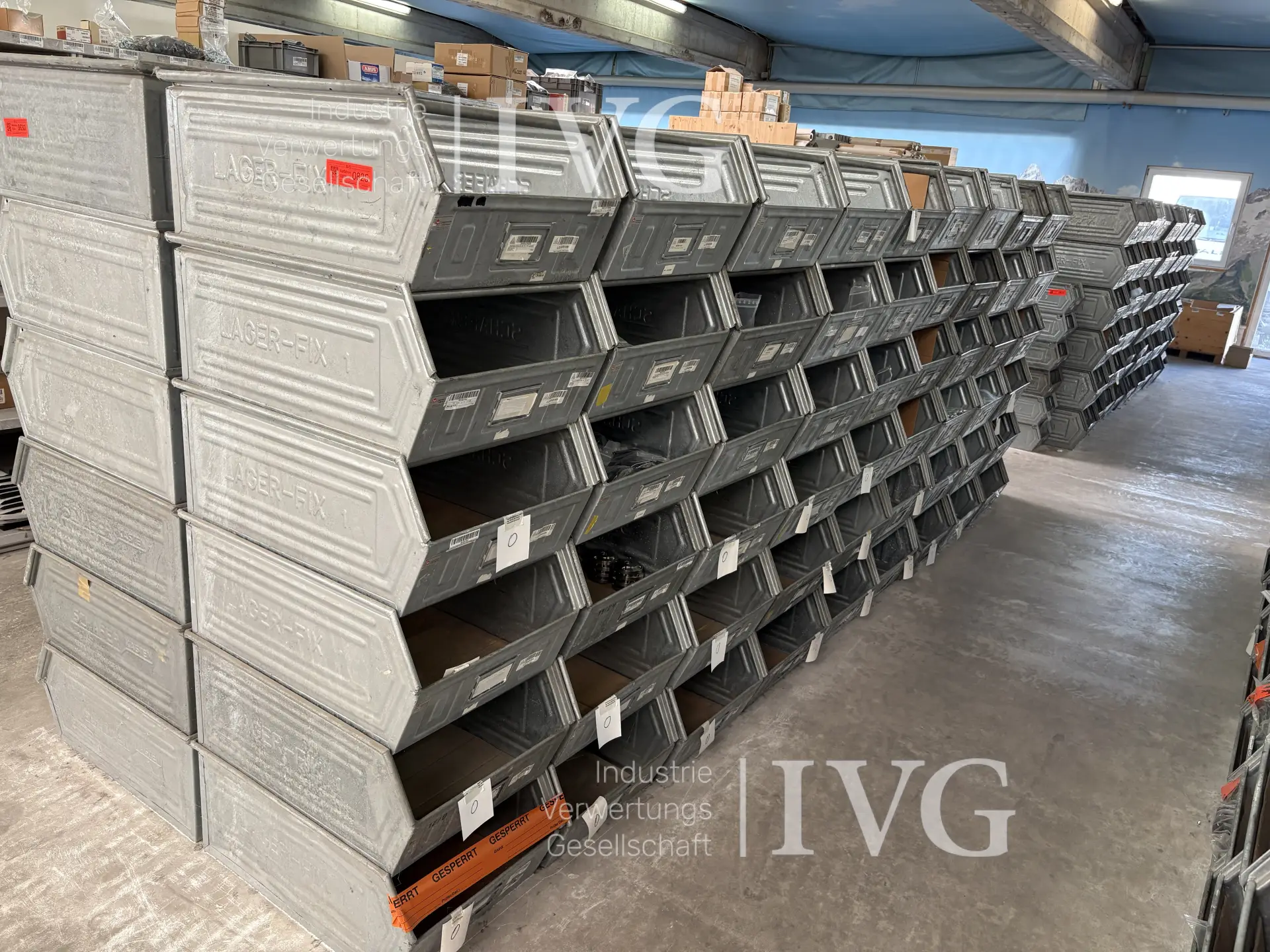 Stahl-Sichtlagerkästen