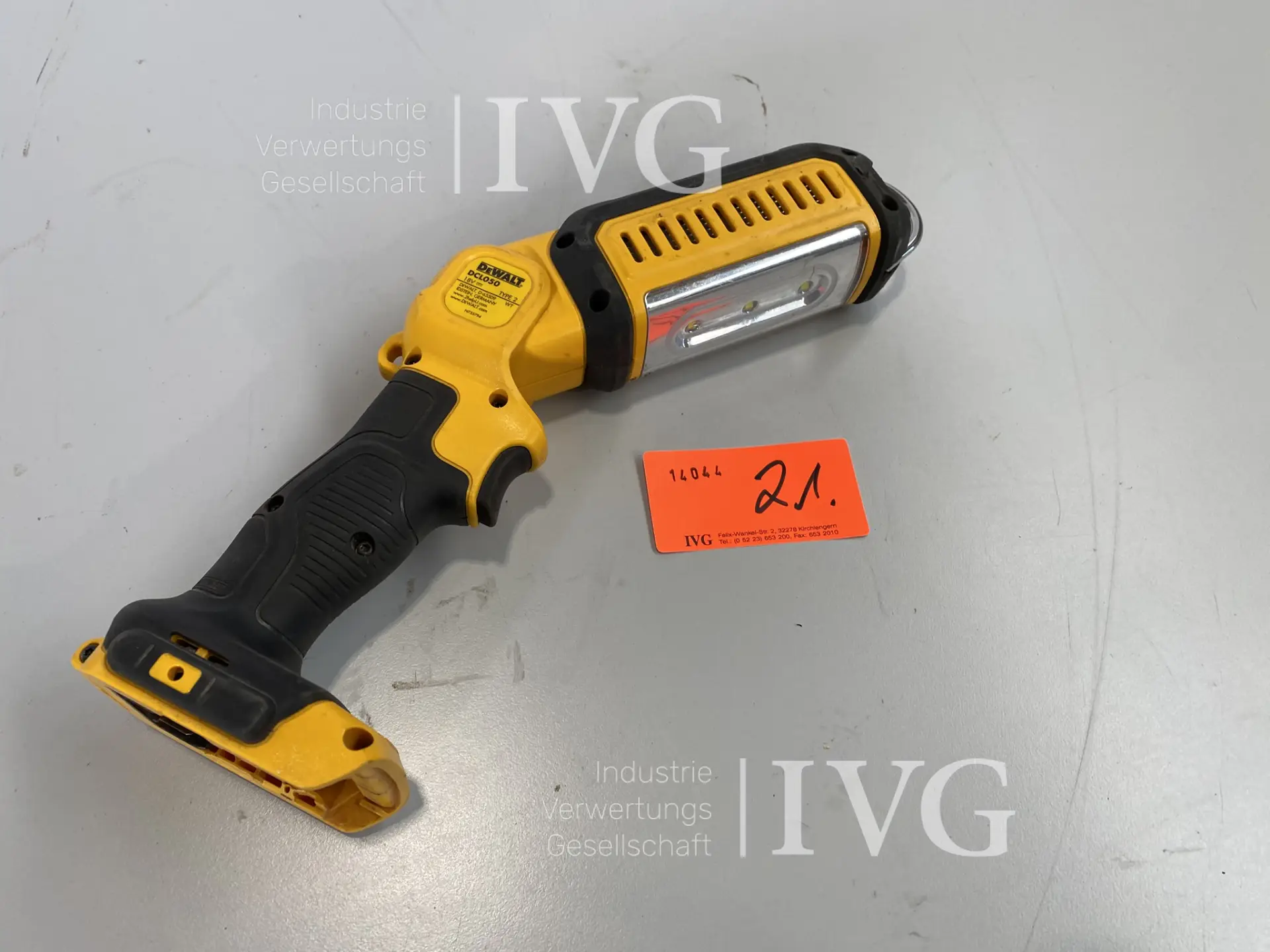 Akku- Lampe DEWALT DCL050 Typ2