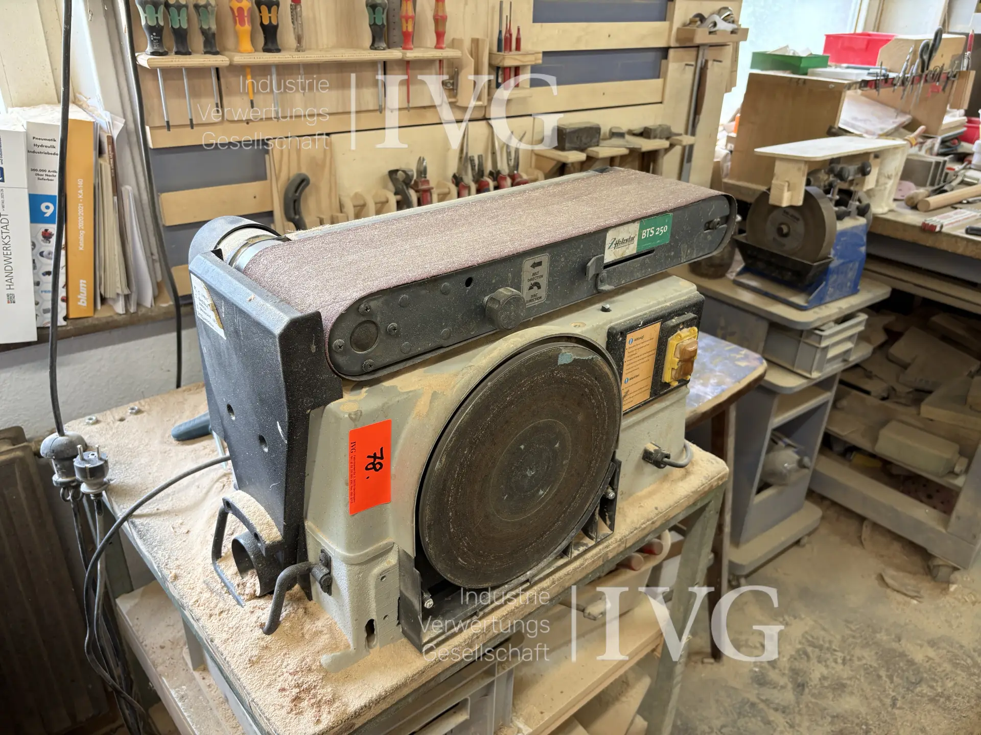 kombinierte Tellerschleifmaschine und Bandschleifmaschine HOLZSTAR BTS250