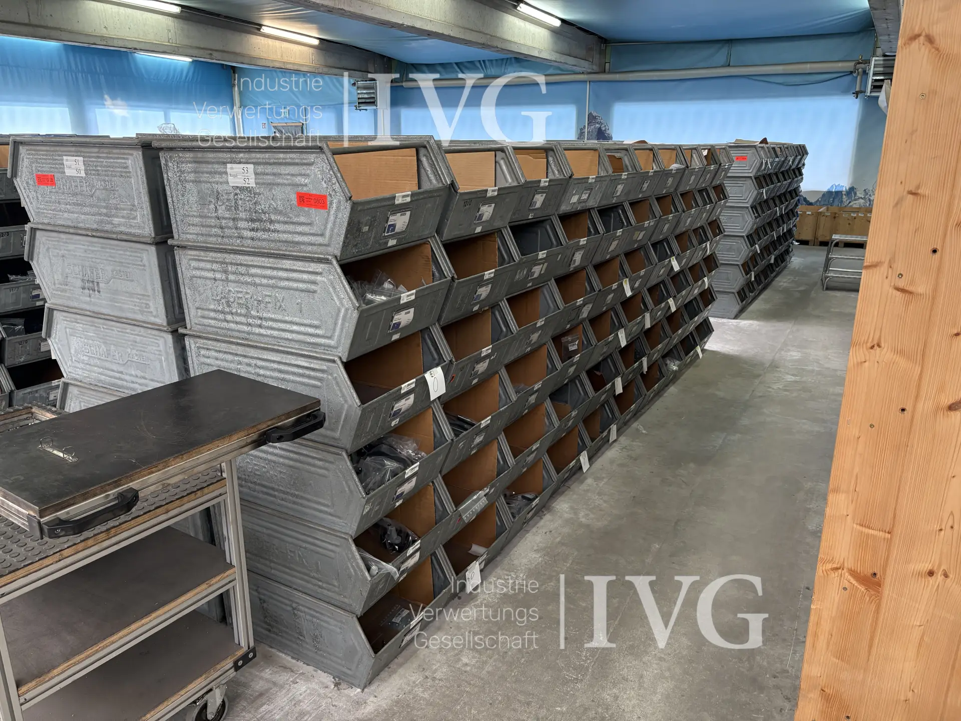 Stahl-Sichtlagerkästen