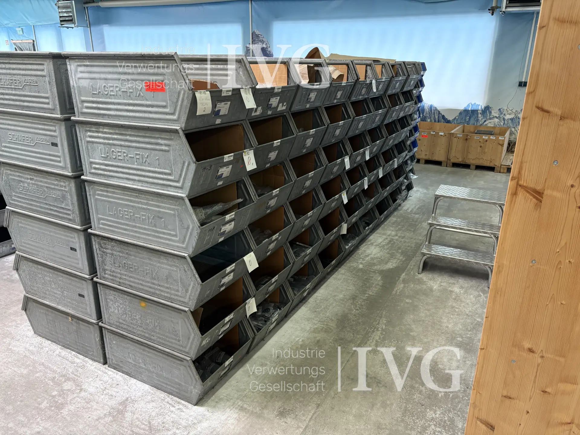 Stahl-Sichtlagerkästen