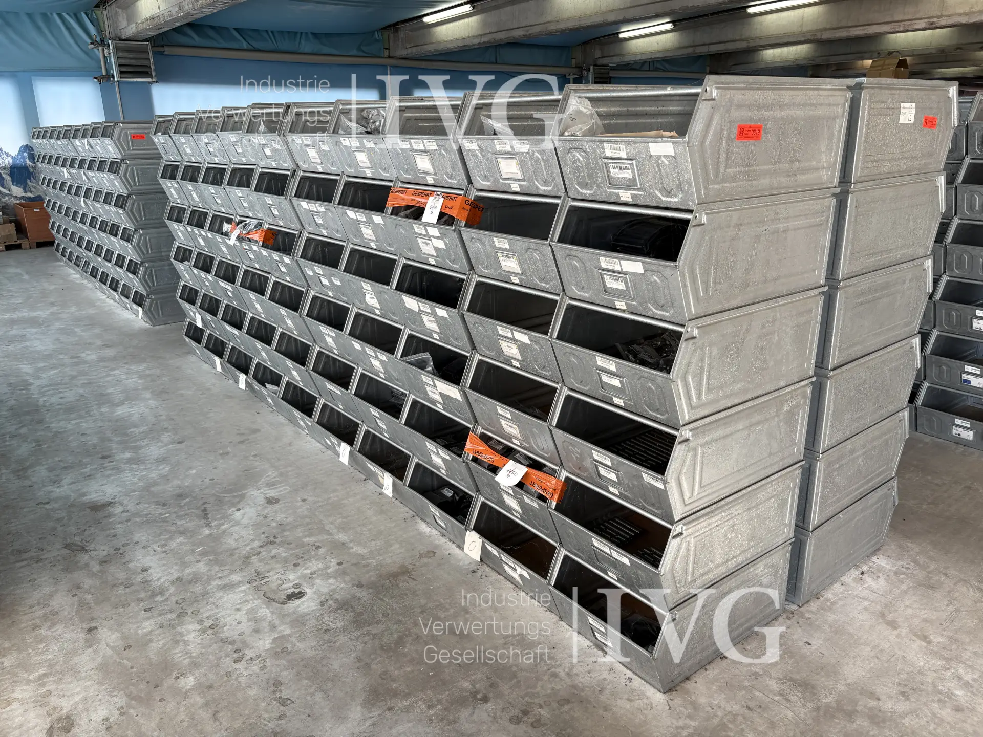 Stahl-Sichtlagerkästen