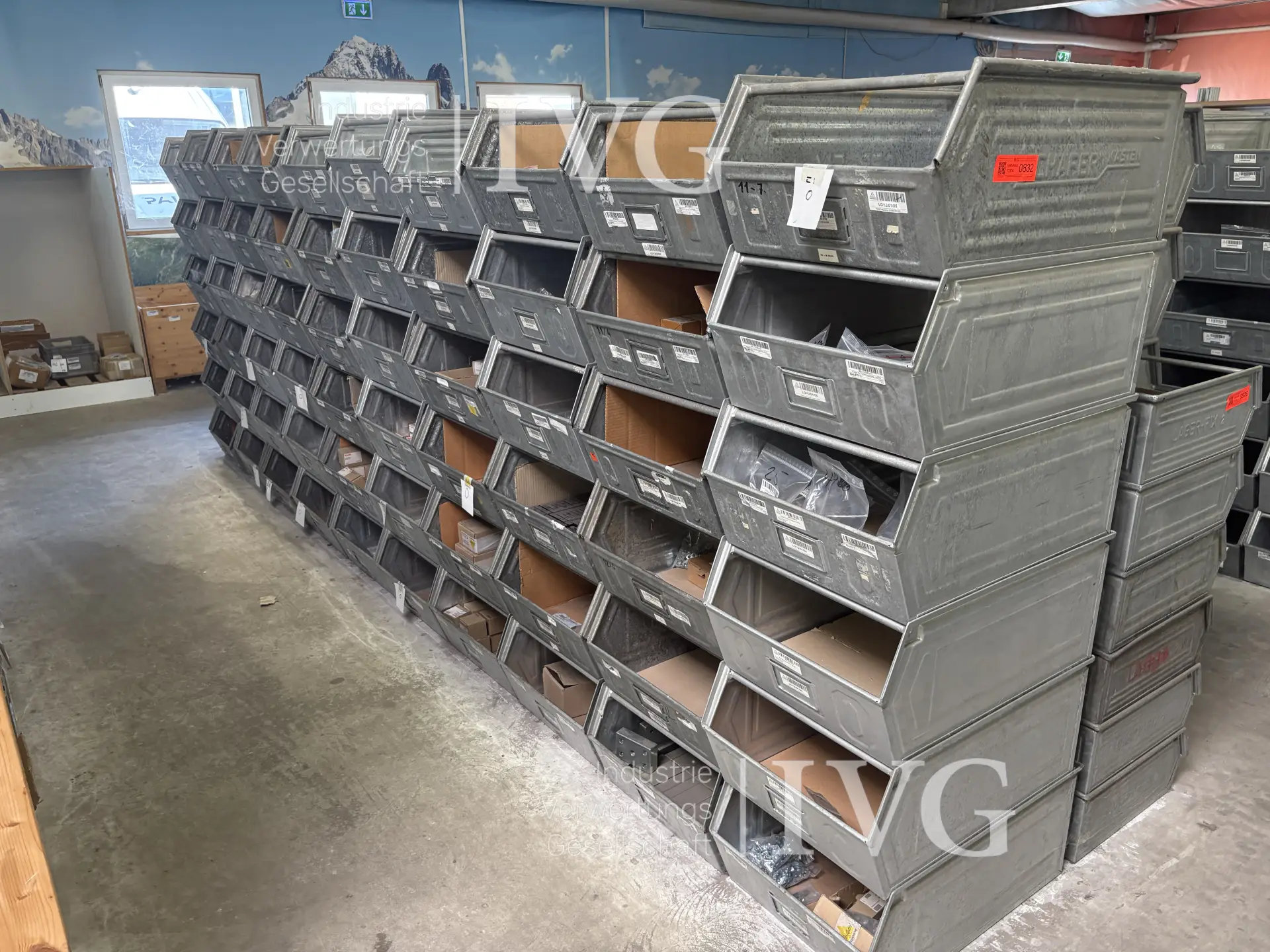 Stahl-Sichtlagerkästen