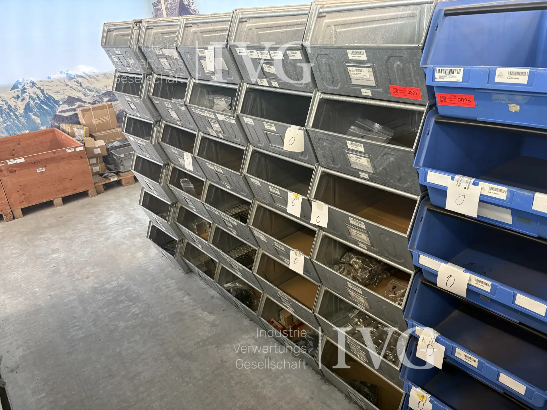 Stahl-Sichtlagerkästen