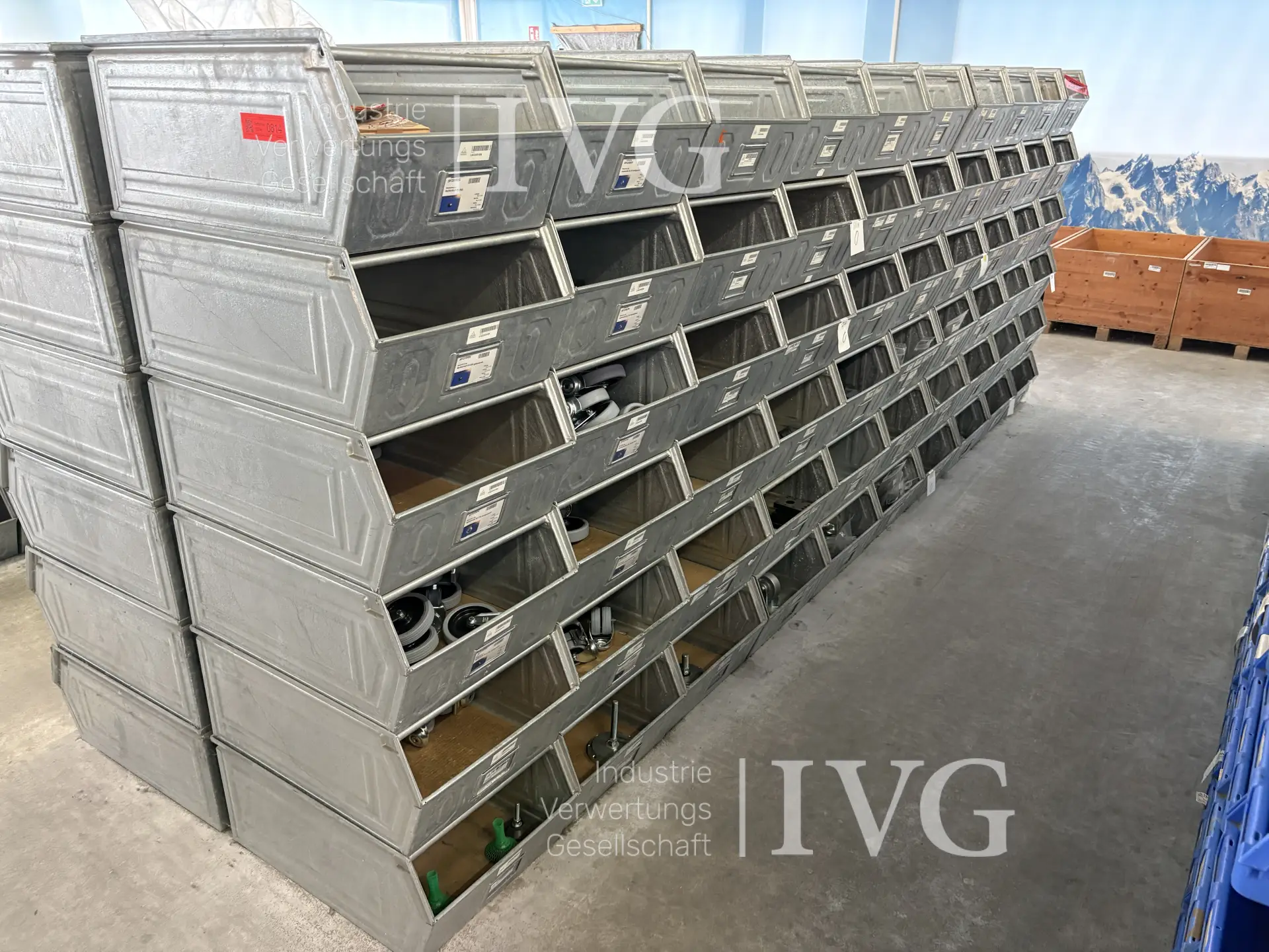 Stahl-Sichtlagerkästen