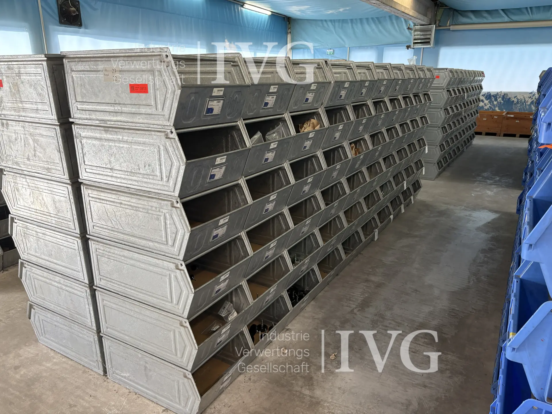 Stahl-Sichtlagerkästen