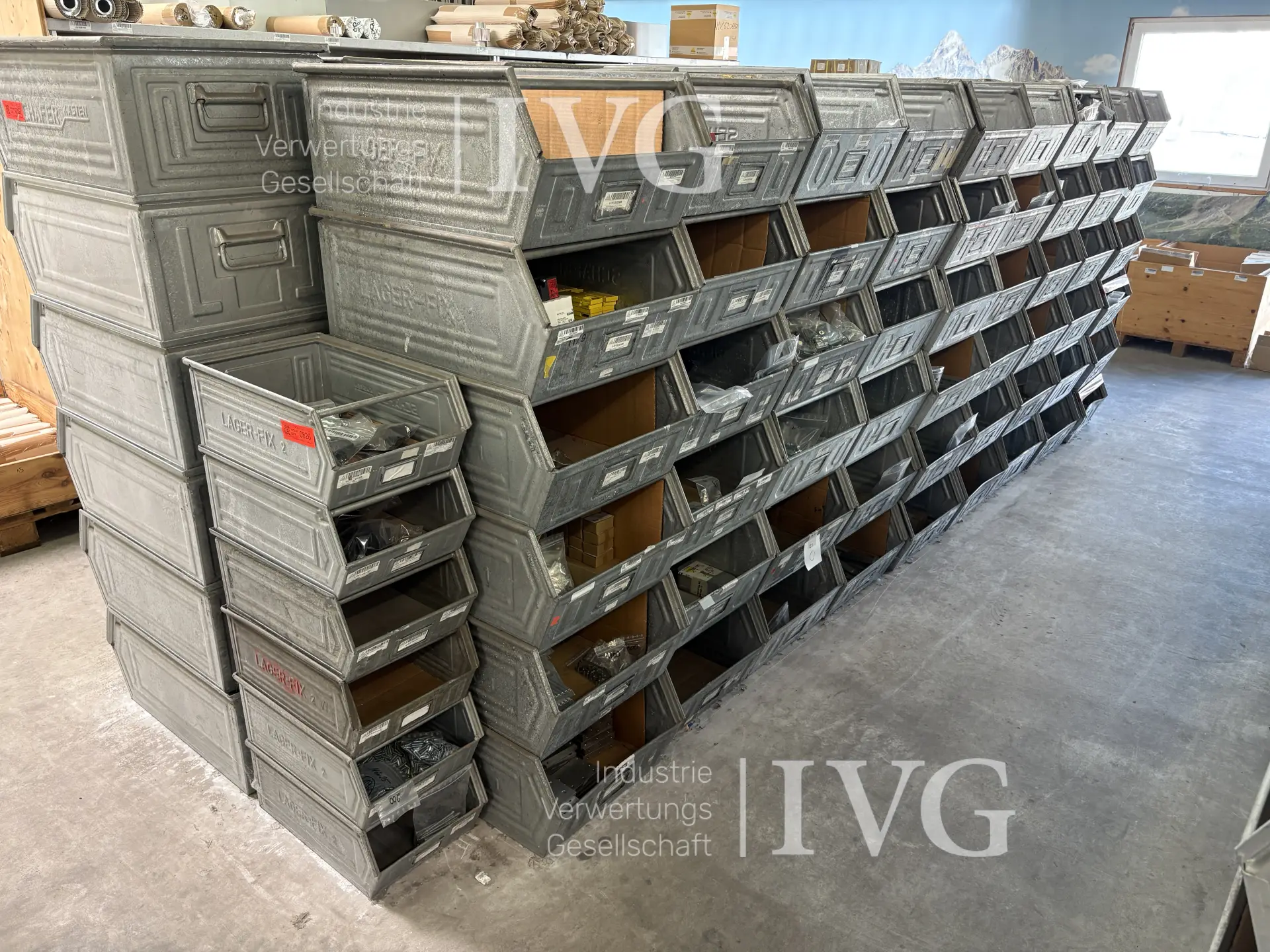 Stahl-Sichtlagerkästen