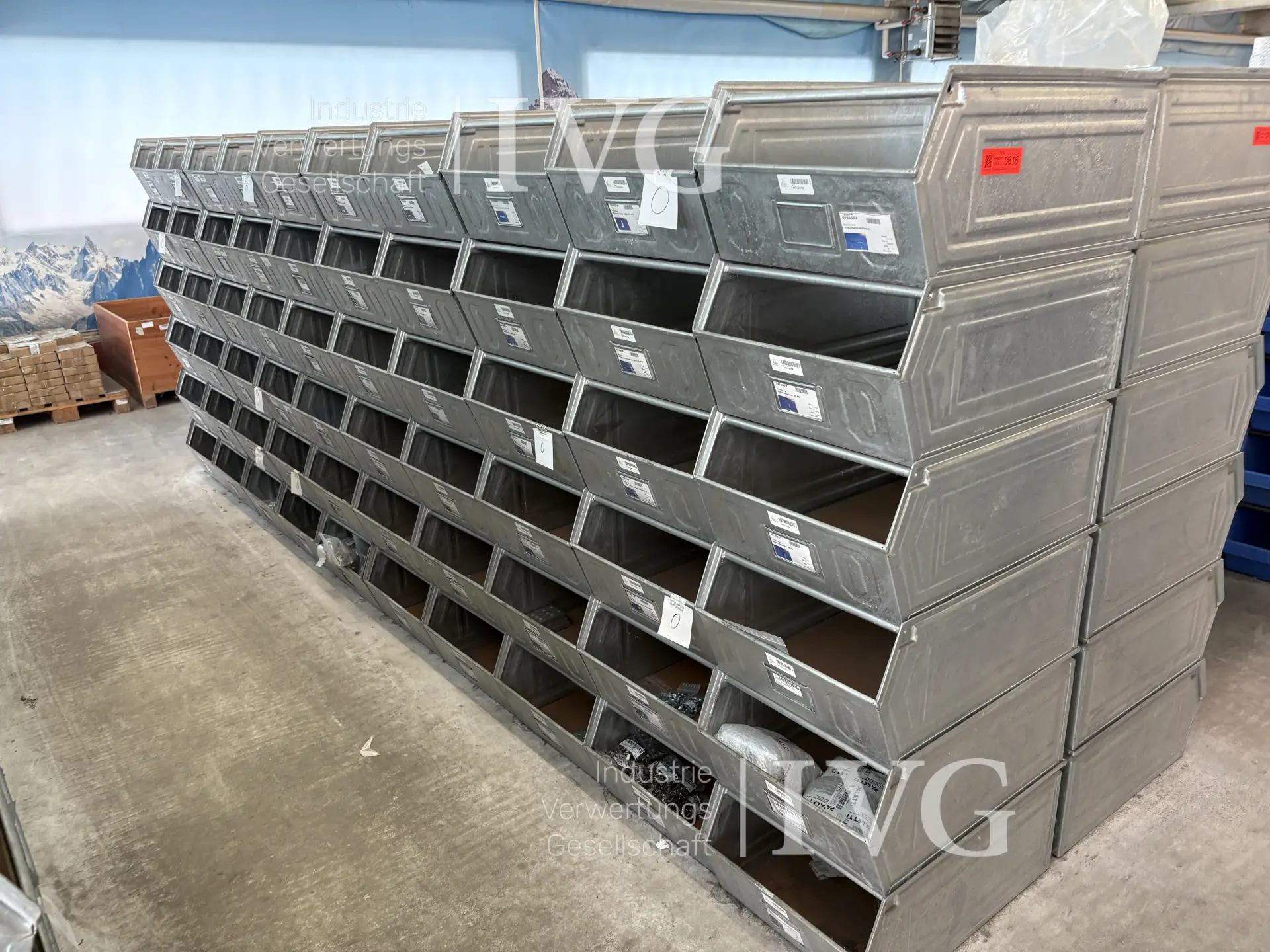 Stahl-Sichtlagerkästen