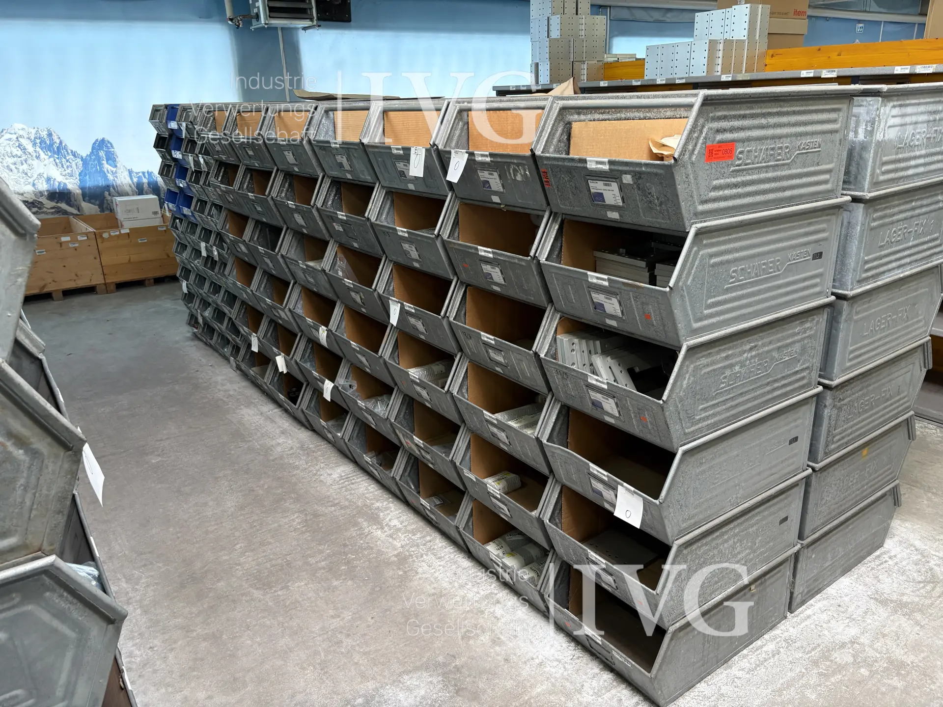 Stahl-Sichtlagerkästen