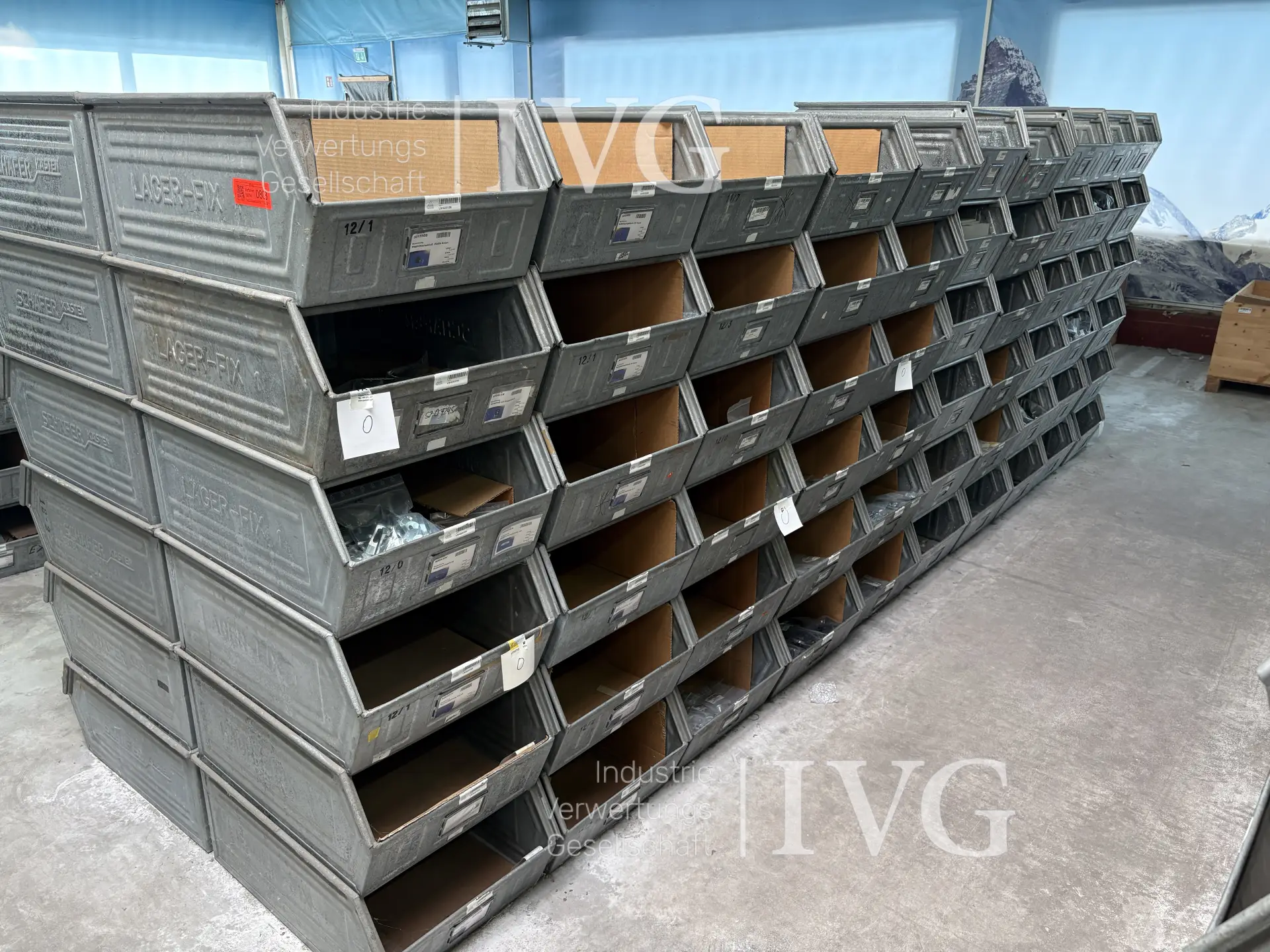 Stahl-Sichtlagerkästen