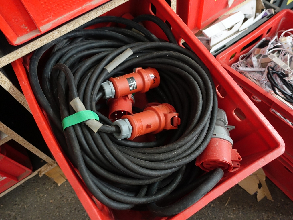 Starkstromverlängerungskabel als Gesamtposten