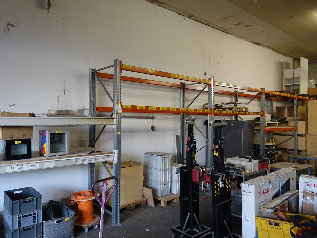 Paletten-Schwerlastregal, ohne Inhalt