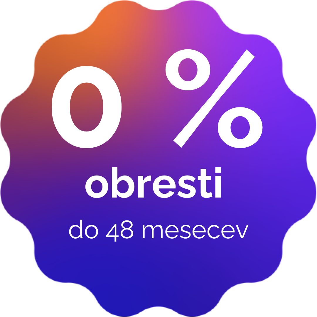 0 % obresti do 48 mesecev