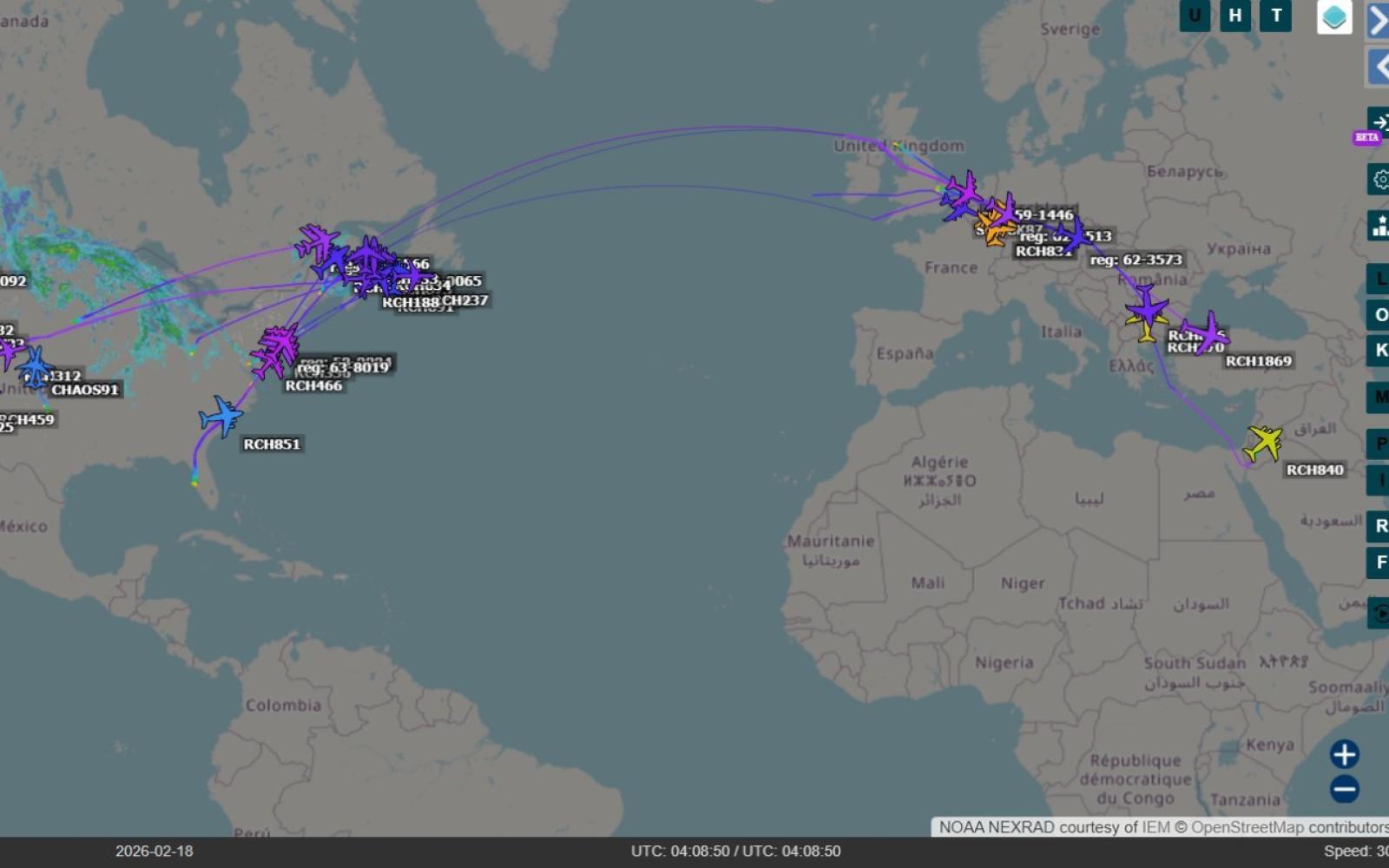الولايات المتحدة تنشر طائرات استطلاع متقدمة في أوروبا استعداداً لتحركات عسكرية محتملة في الشرق الأوسط