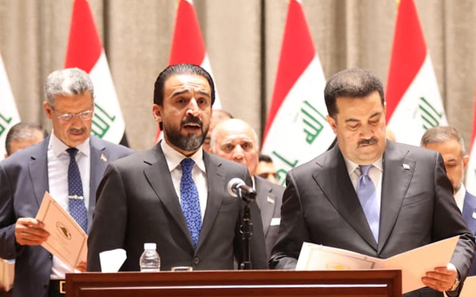 السوداني والحلبوسي يبحثان سبل تجاوز العقبات الدستورية وتعزيز استقرار العراق