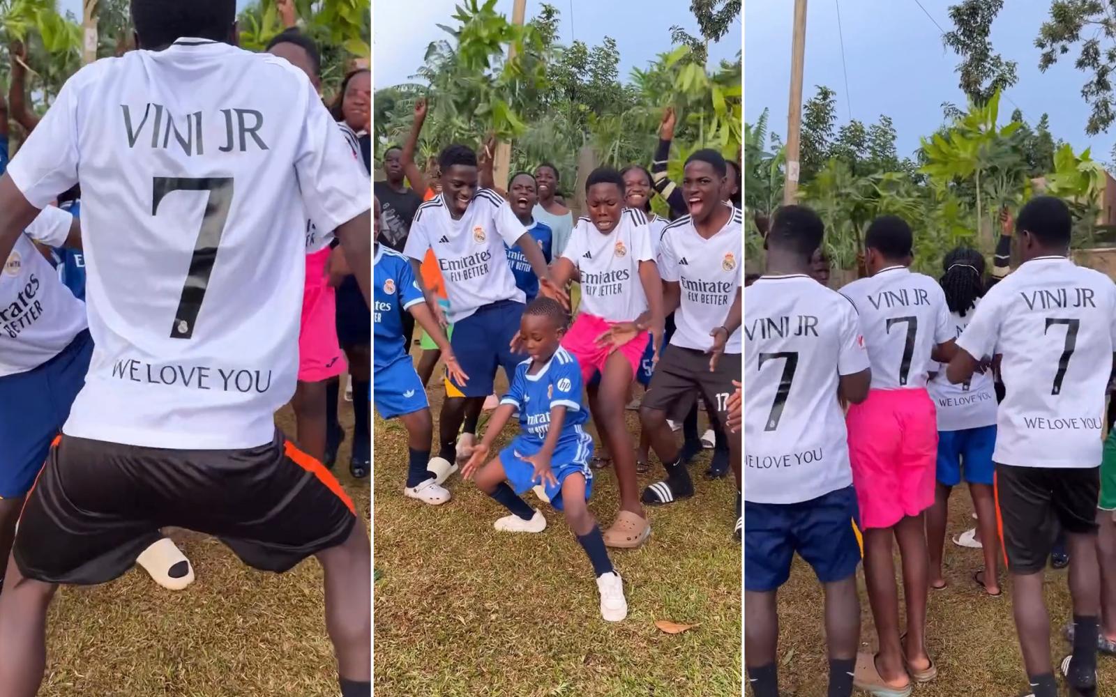 أطفال أوغندا يرفعون الصوت ضد العنصرية ويدعمون فينيسيوس برقصات حماسية