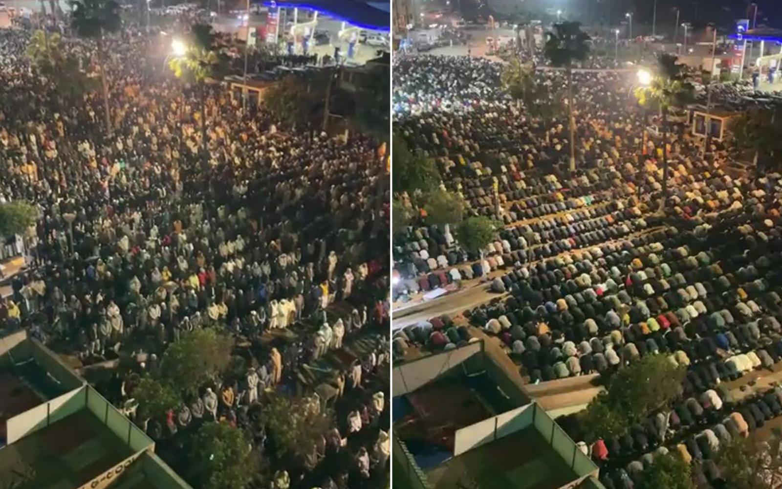 مسجد الأندلس بالدار البيضاء يفيض بالمصلين: آلاف المسلمين يؤدون التراويح في أجواء روحانية