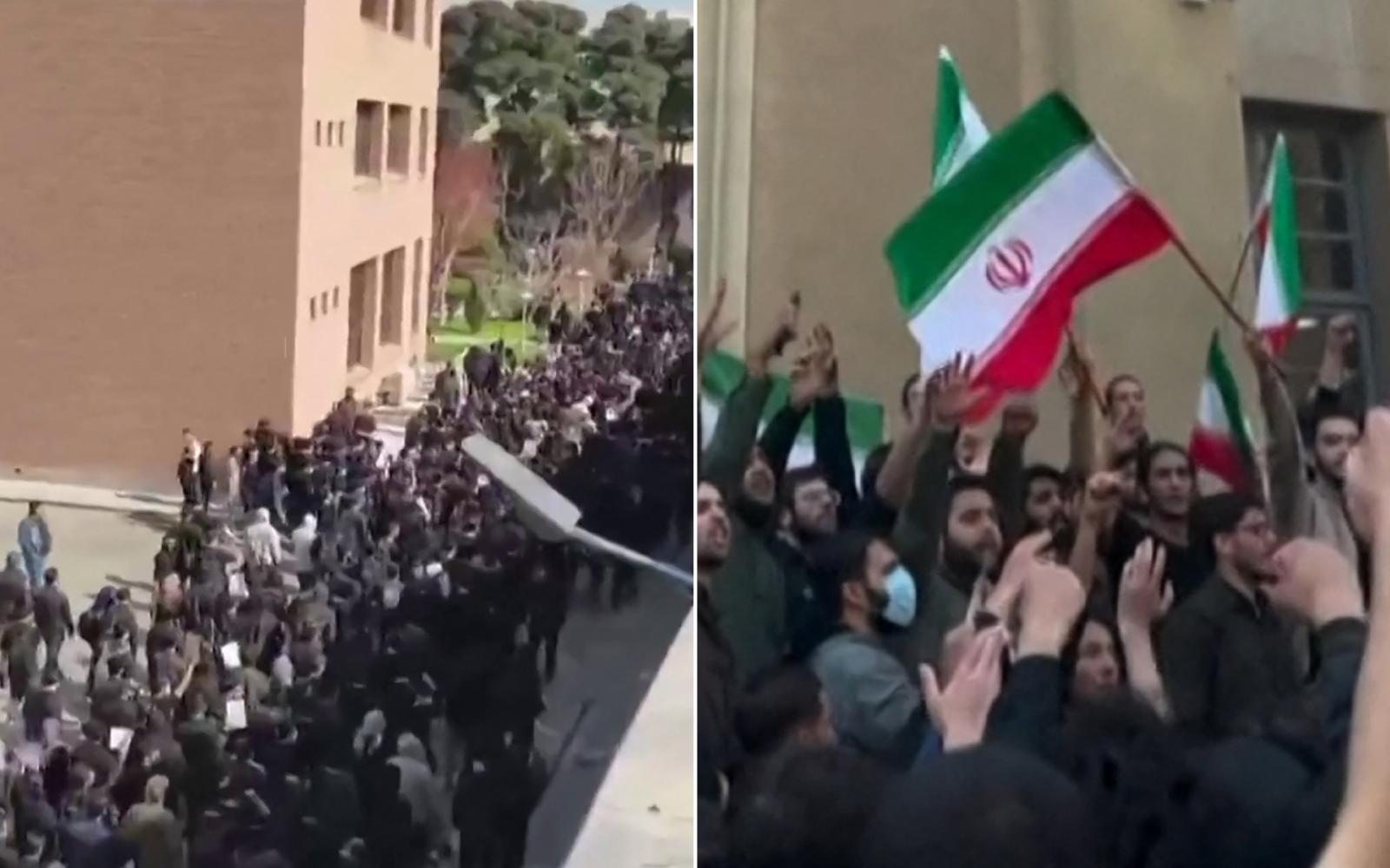 إيران: حكم بالإعدام على متظاهر وتحذيرات للطلاب بعد استئناف الاحتجاجات