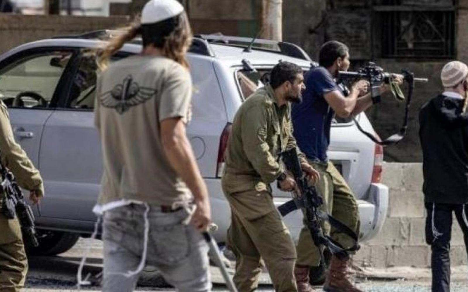 مستوطنون يقتحمون المغير بحماية الاحتلال: رعي للمواشي وإطلاق قنابل الغاز على المنازل