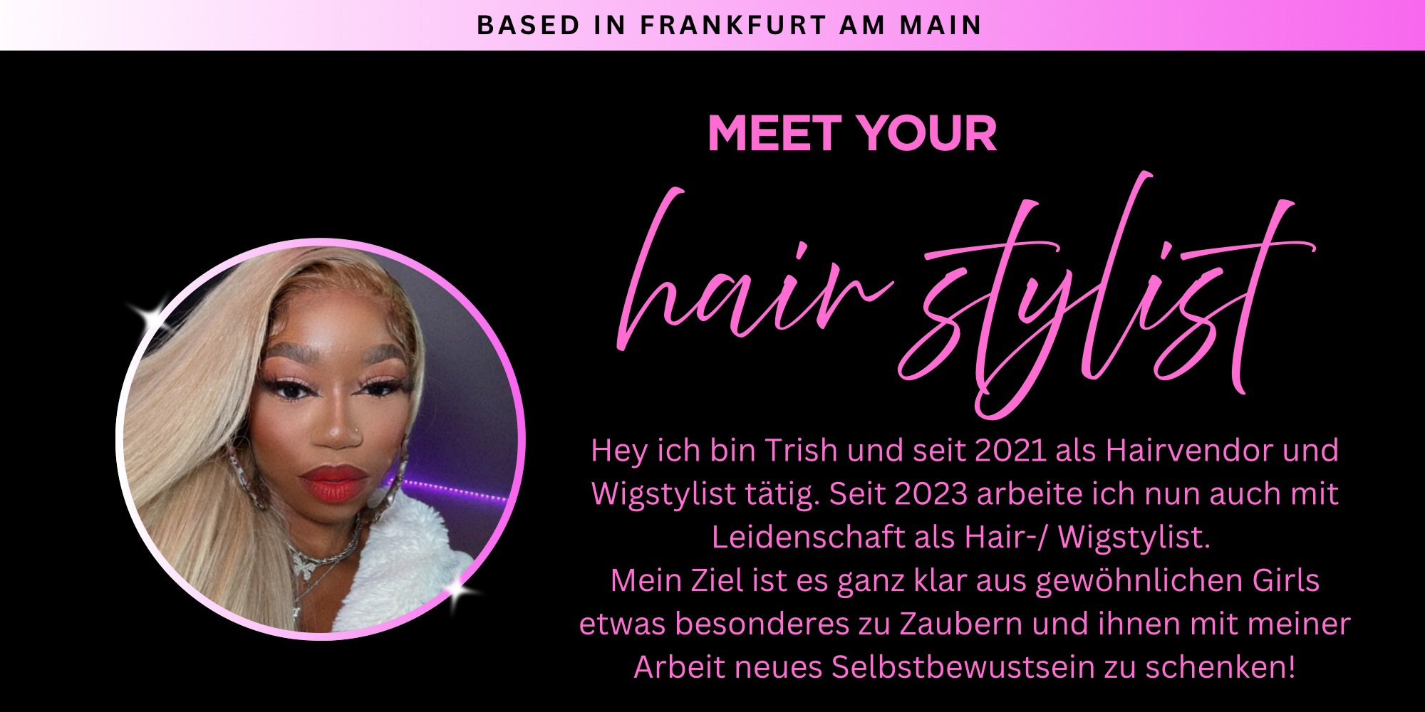 Meet your hair stylist - Bio