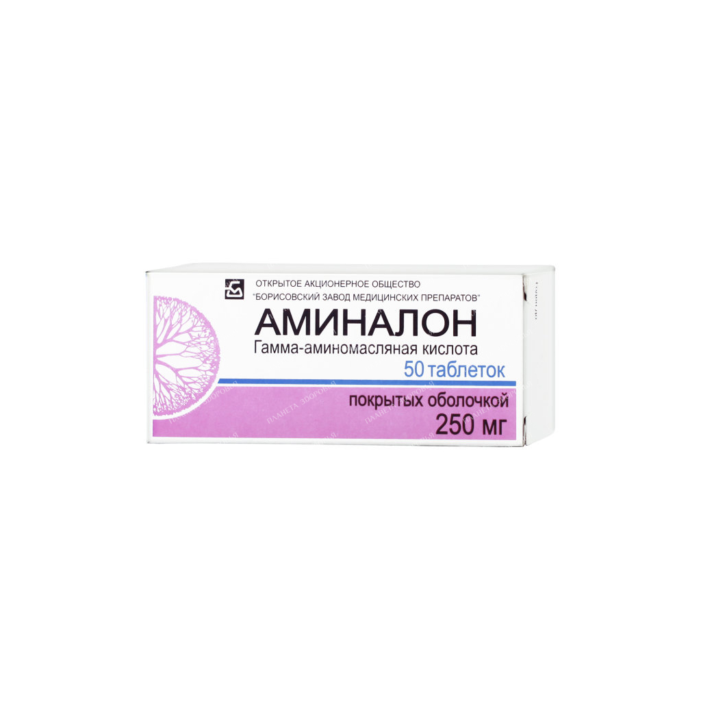 Aminalon tablets p/o 250mg №10x5