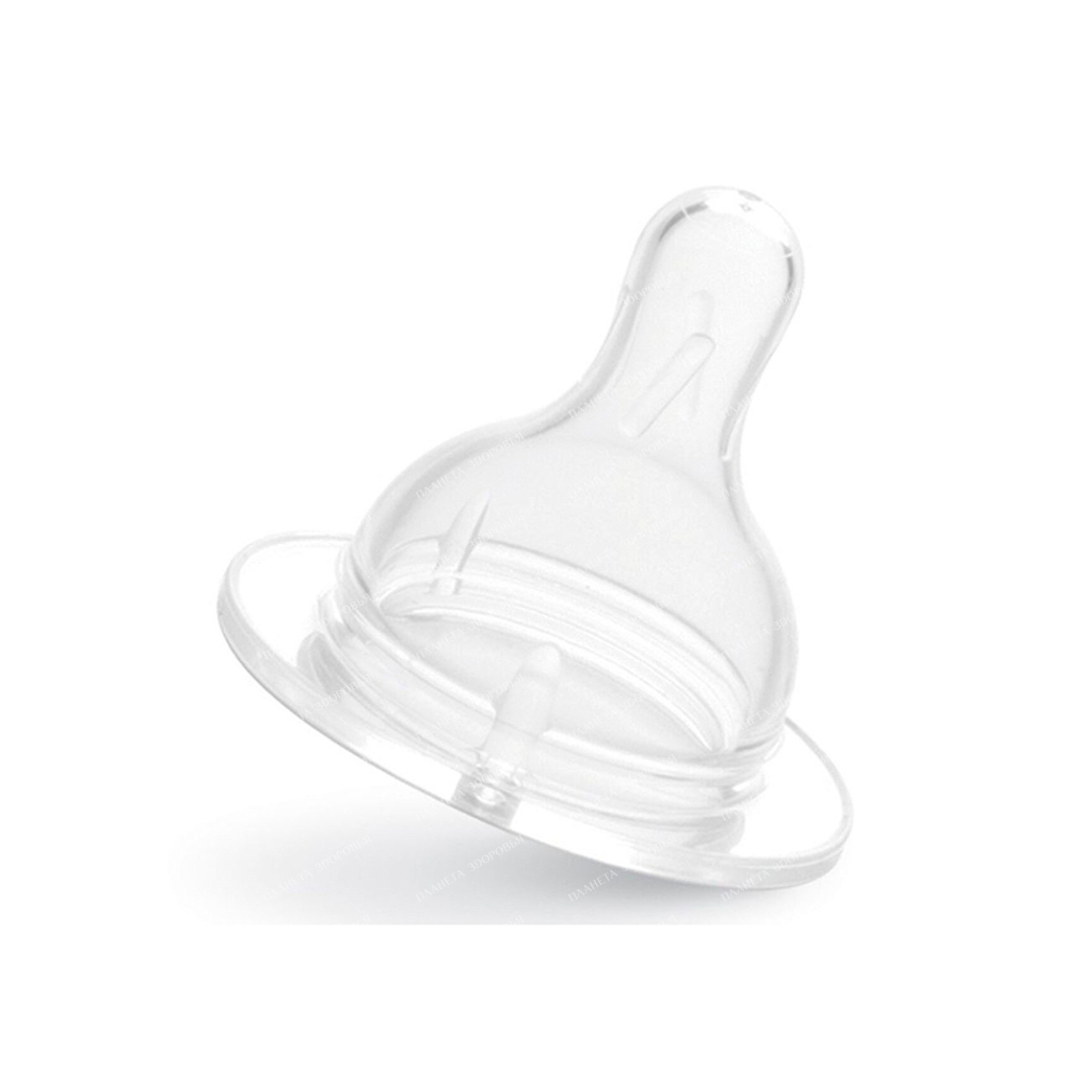 321 Bebe D'or. Silicone nipple for wide mouth bottles, slow flow