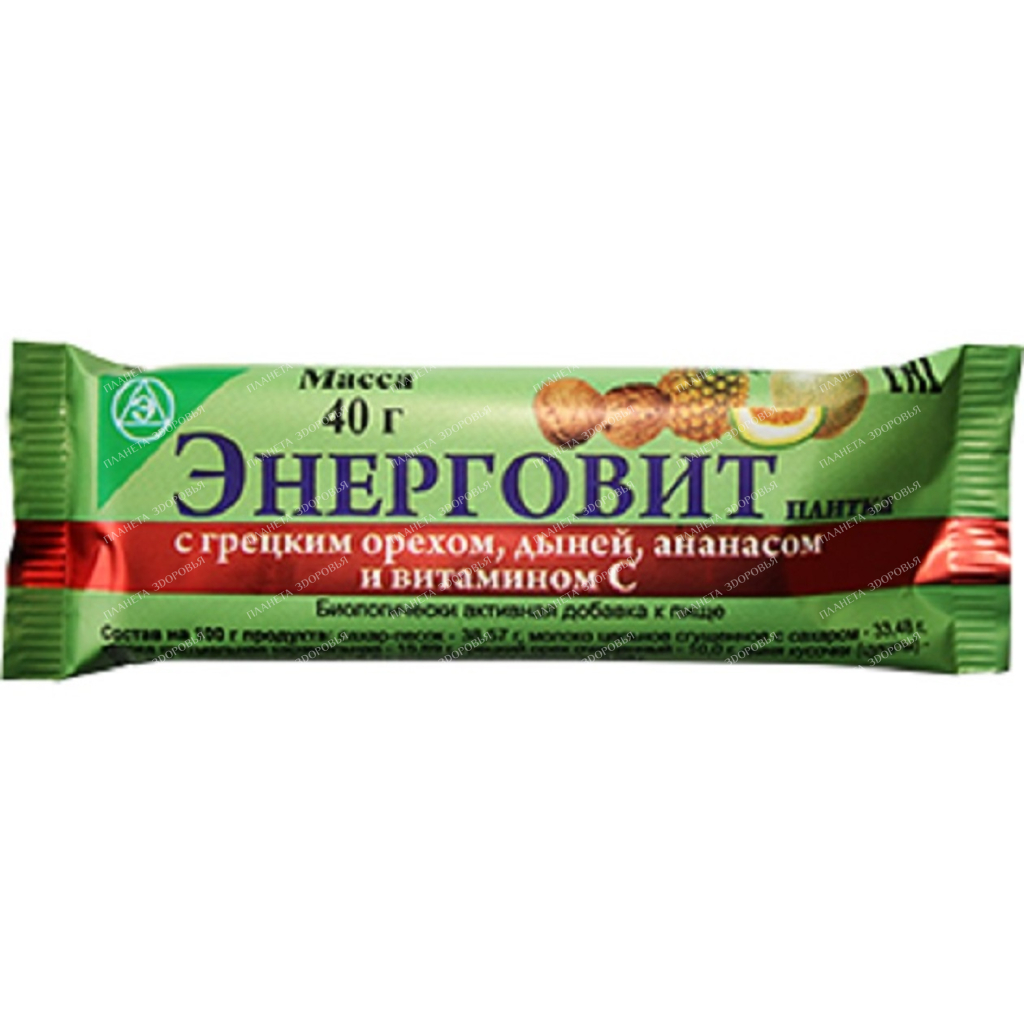 Energovit walnut melon pineapple and vitamin C 40g