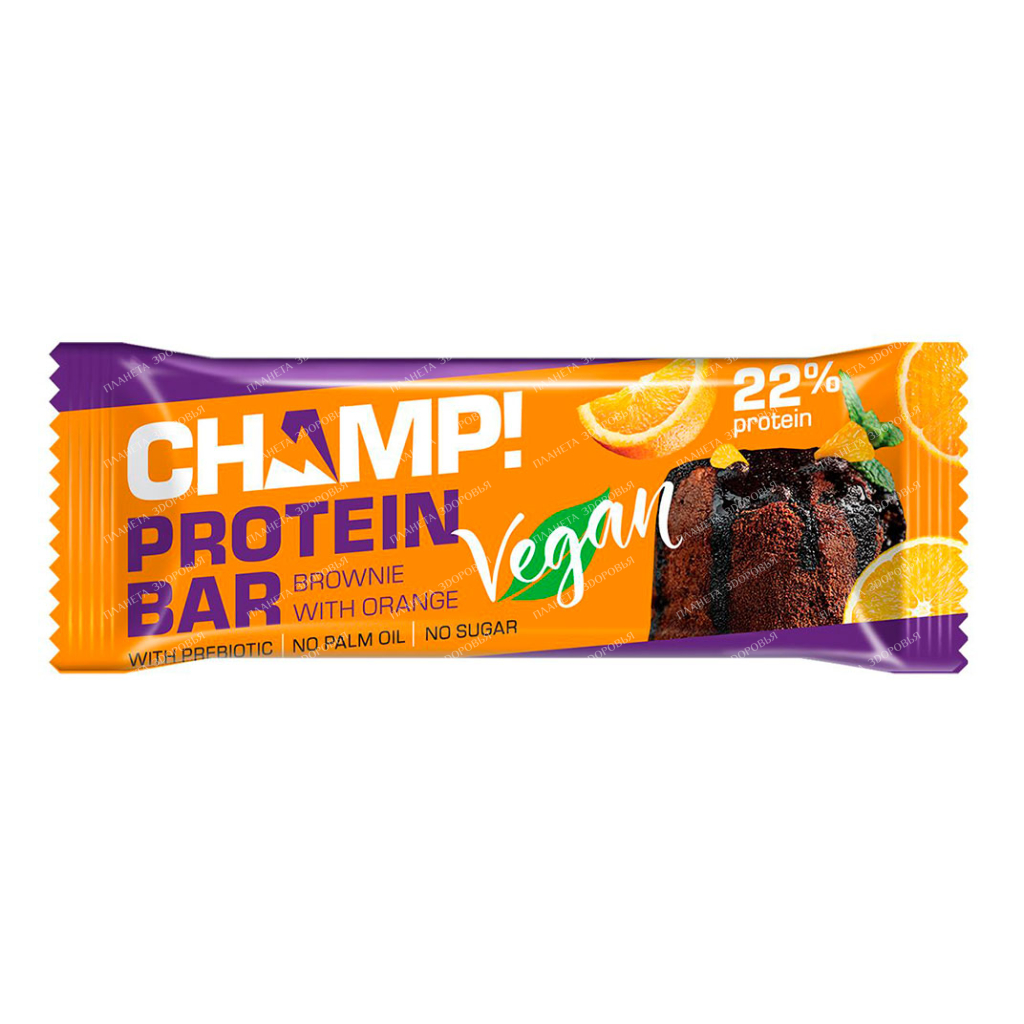 Protein bar "Brownie with orange". Packing 45 g.