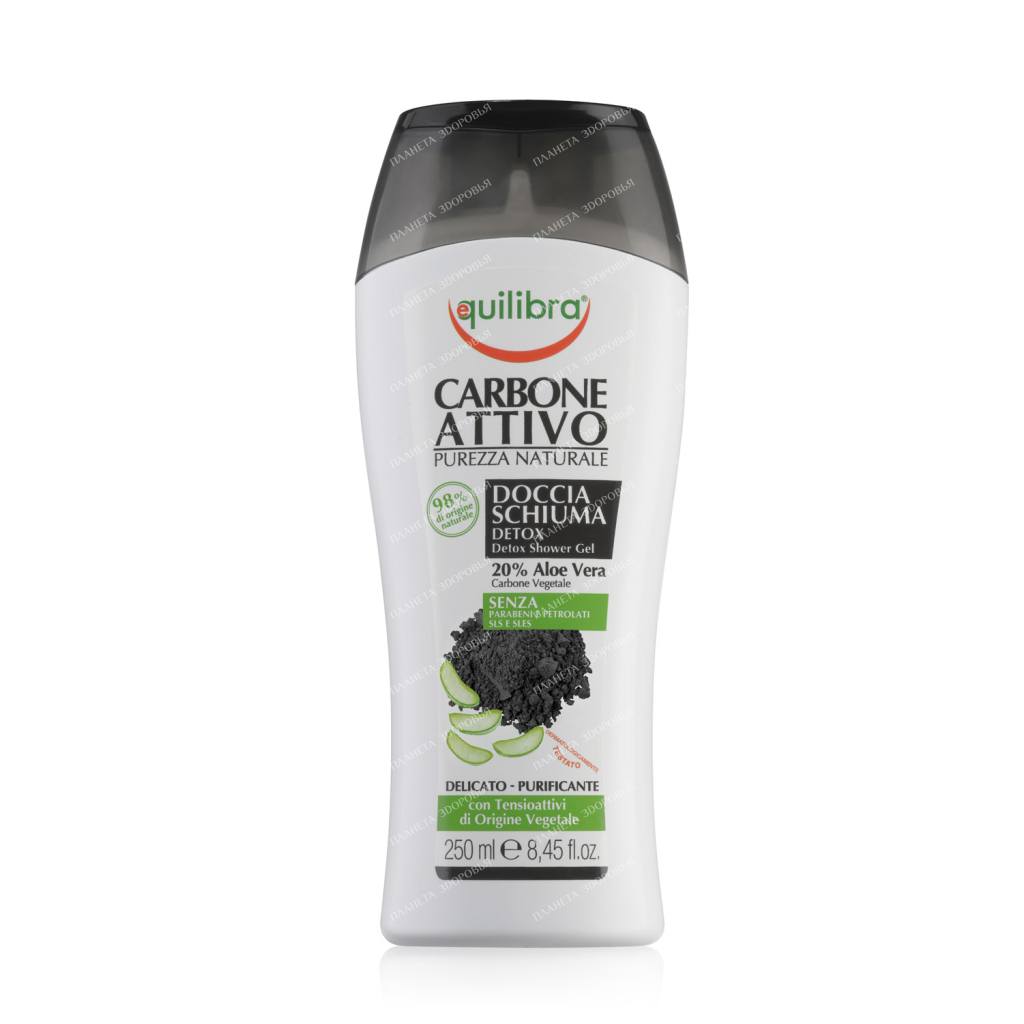 EQUILIBRA "Activated Charcoal" Detox Shampoo, 250 ml