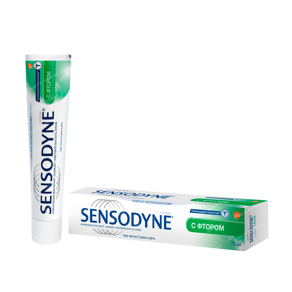 Sensodyne Fluoride Toothpaste (Sensodyne F), 75 ml