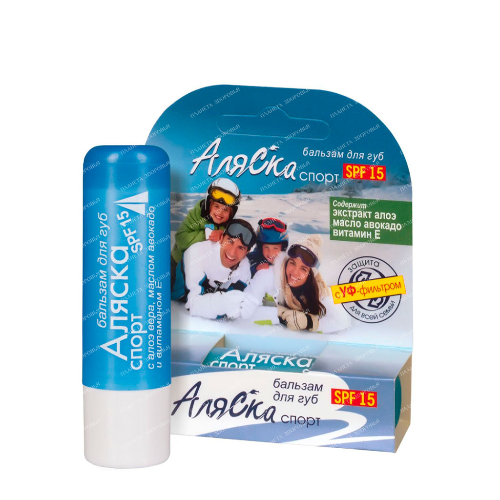 Lip balm "Alaska-sport" SPF 15, 4.4g