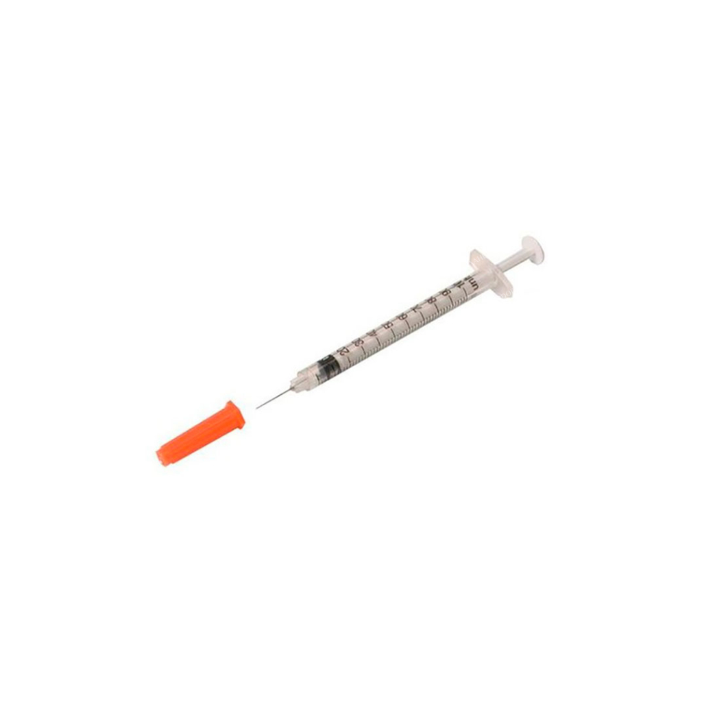 Syringe injection single use 1ml insulin