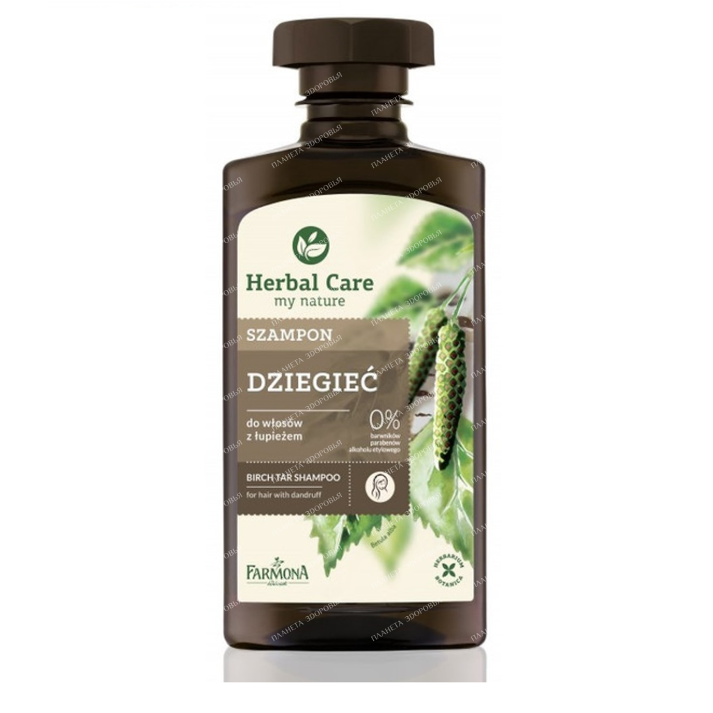 Herbal Care Shampoo for hair Birch-tar, 330ml