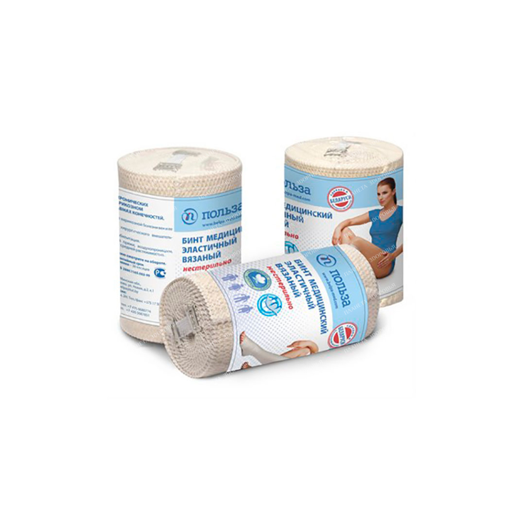 Bandage medical elastic knitted 3.0m x 100mm low elongation