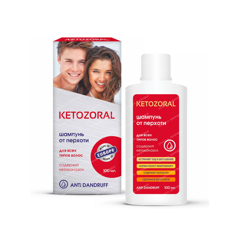 Ketozoral Anti-dandruff shampoo for all hair types (bottle) 100ml