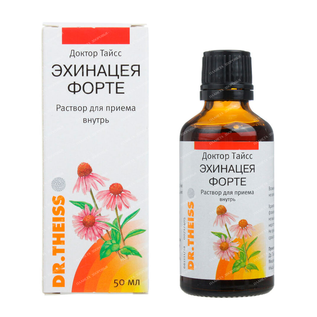 Dr. Theiss Echinacea forte solution for oral administration in a 50ml dropper bottle №1
