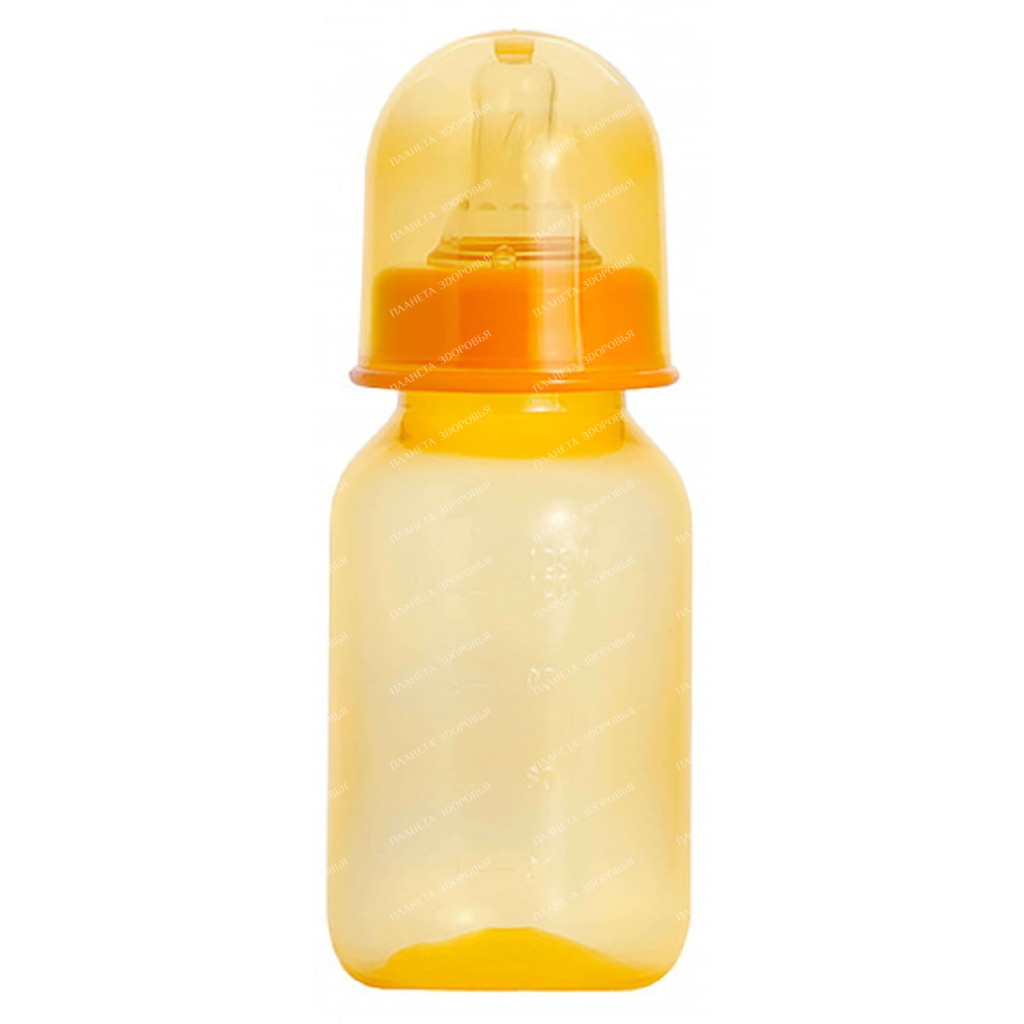 POMA Bottle with milk silicone nipple (slow flow) 0+, art. 4410, 125 ml, 1 piece