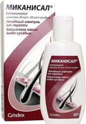 Grindex Mikanisal Shampoo, 20 mg / 1g, 60 g