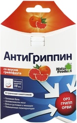Natur Produkt Antigrippin with grapefruit flavor, 10 spike. tab.