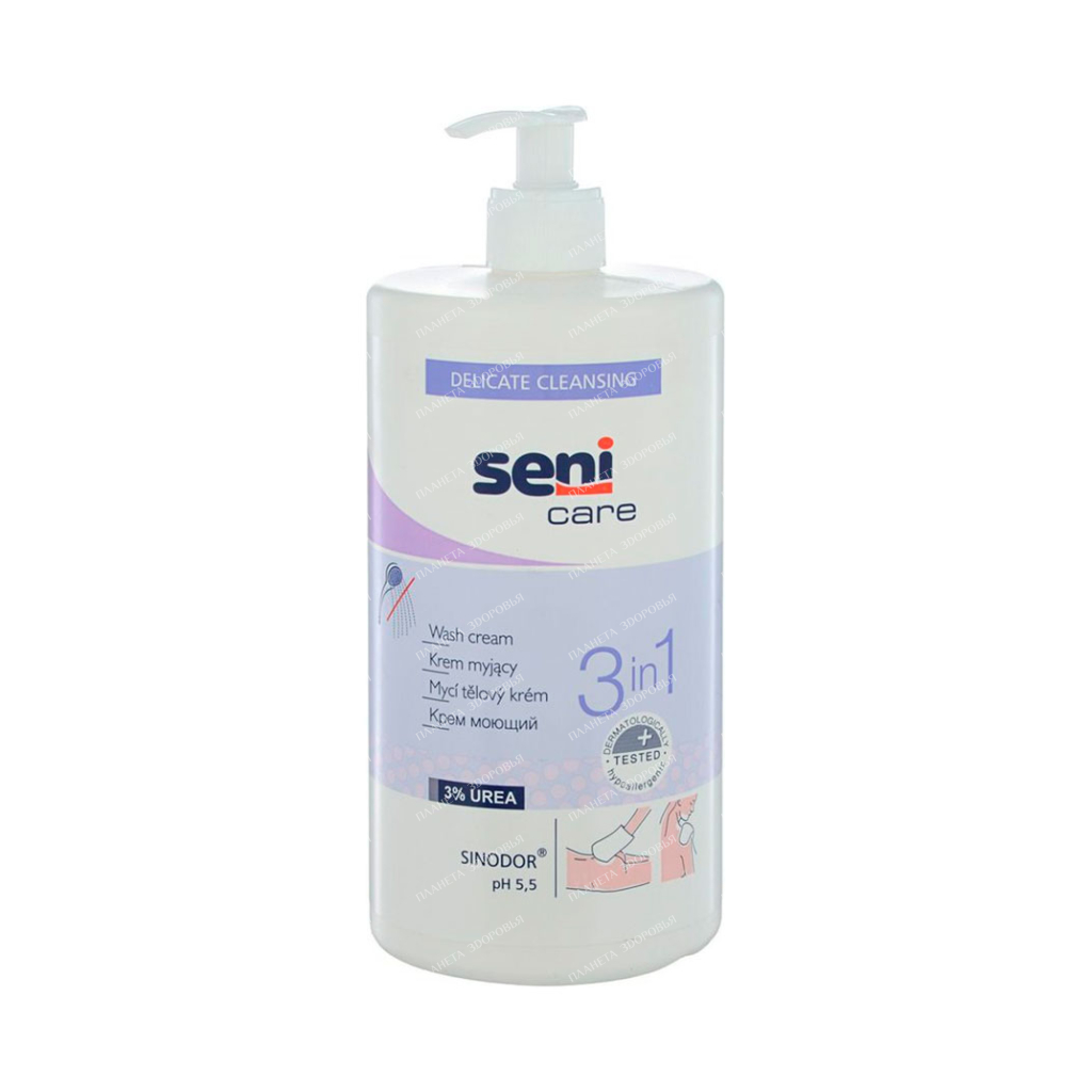 Seni Care Washing cream 3 in 1, 1000 ml