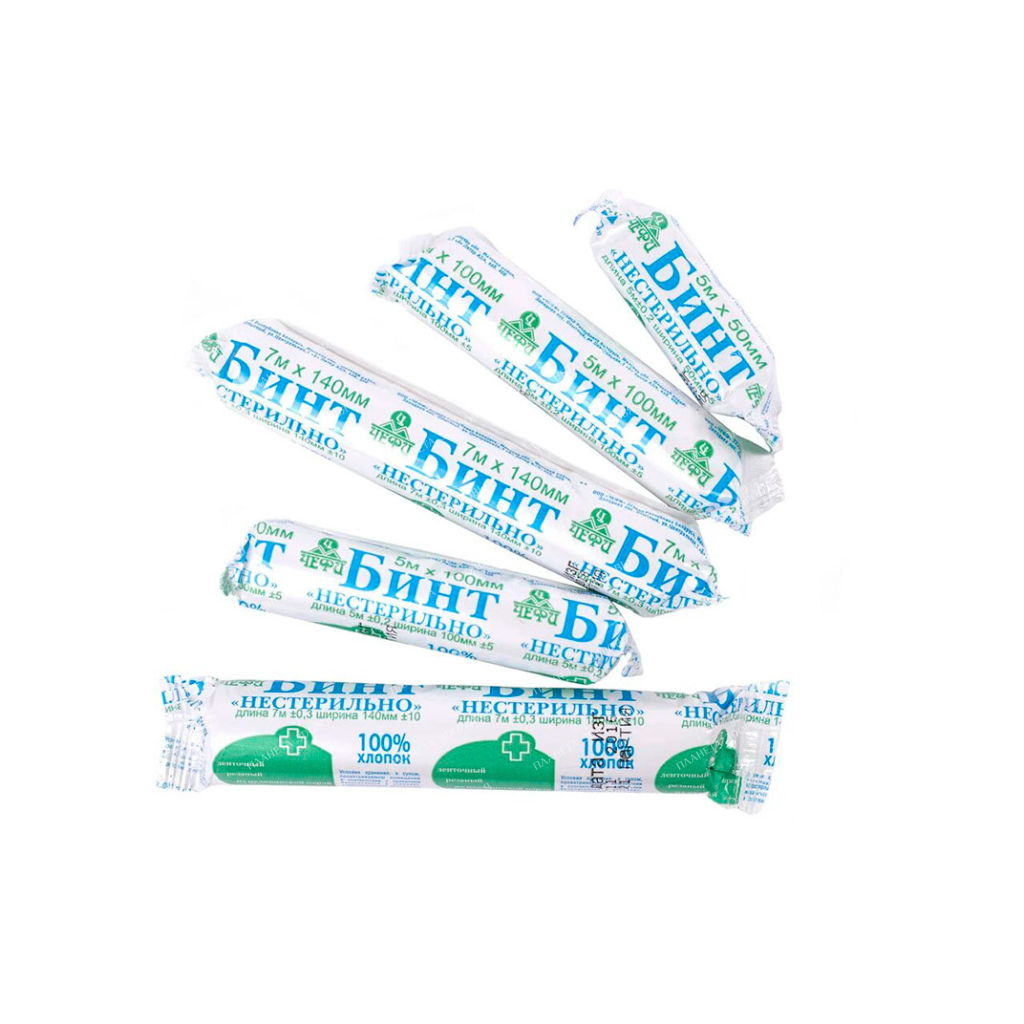 Bandage medical fixing woven non-sterile 100mmx5.0m