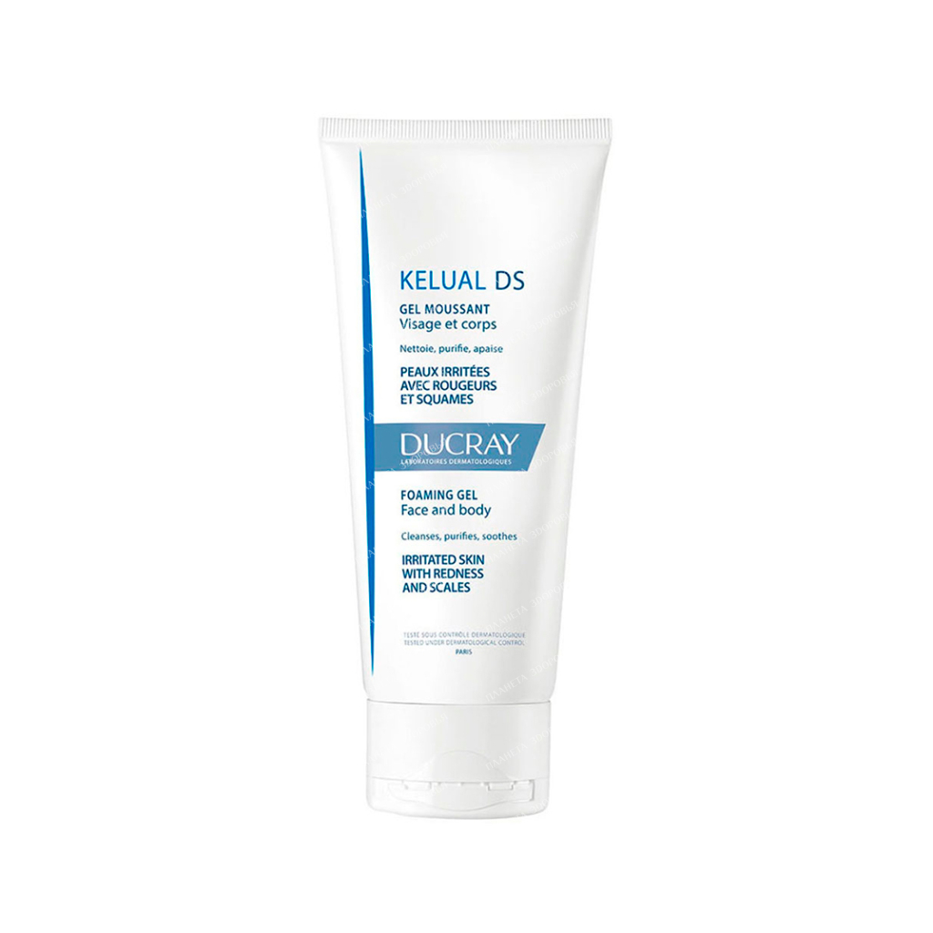 DUCRAY KELUAL DS Emollient foaming gel to reduce skin irritation 200ml