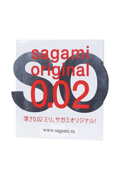 Sagami Original 0.02mm Ultra-Thin Condoms (1 Count)