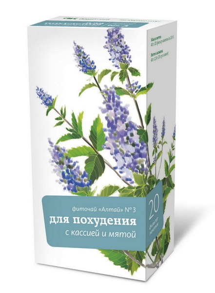 Altai Slimming Herbal Tea #3: Cassia &amp; Mint (20 Bags)