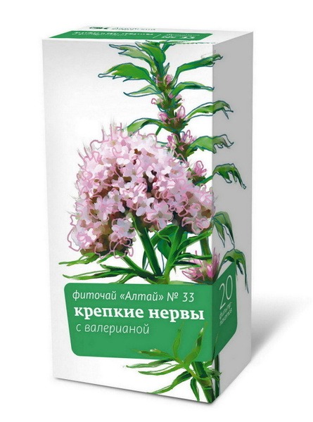 Altai Herbal Tea #33: Calm Your Nerves (Valerian Root, 20 Tea Bags)