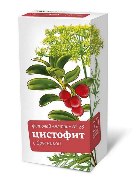 Altai Phytotea #28 Cystofit: Cranberry Blend, 20 Tea Bags
